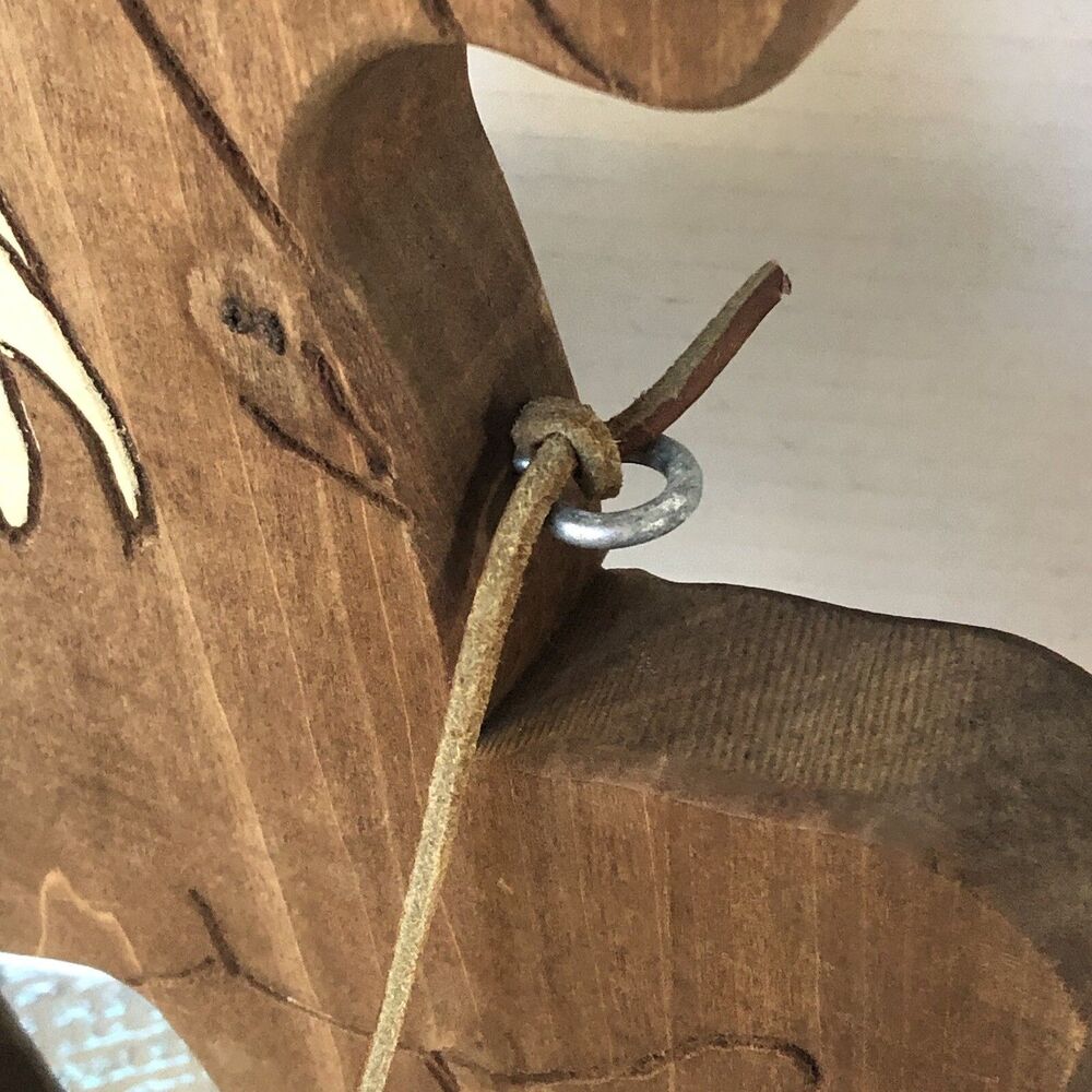 Vitange Wooden Hand Crafted Pull Along Horse Sz 14x16 Hand Painted Legs Move - Picture 7 of 16